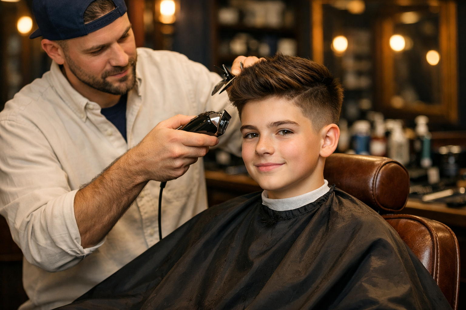 Gençler için saç kesim paketi