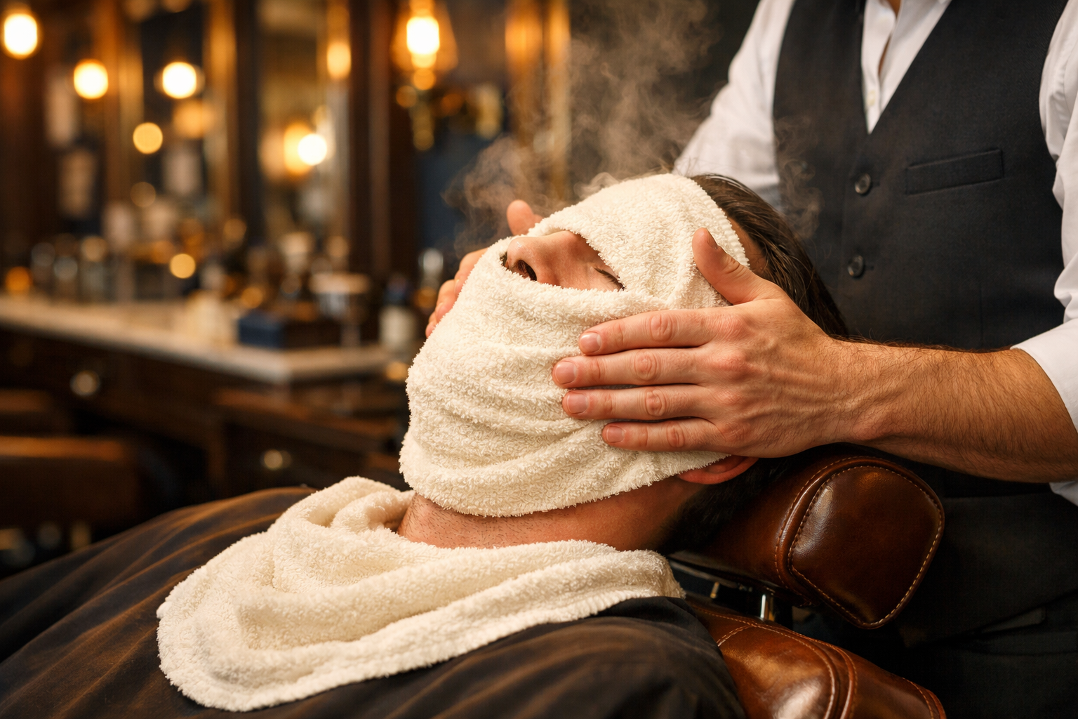 Sıcak havlu ile geleneksel tıraş