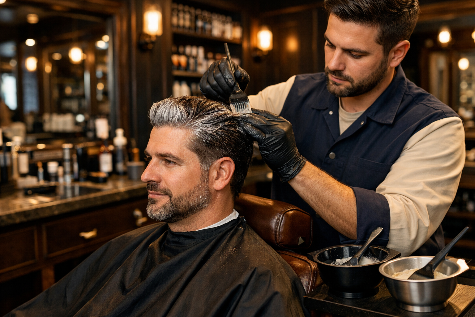 Saç boyama hizmeti erkek